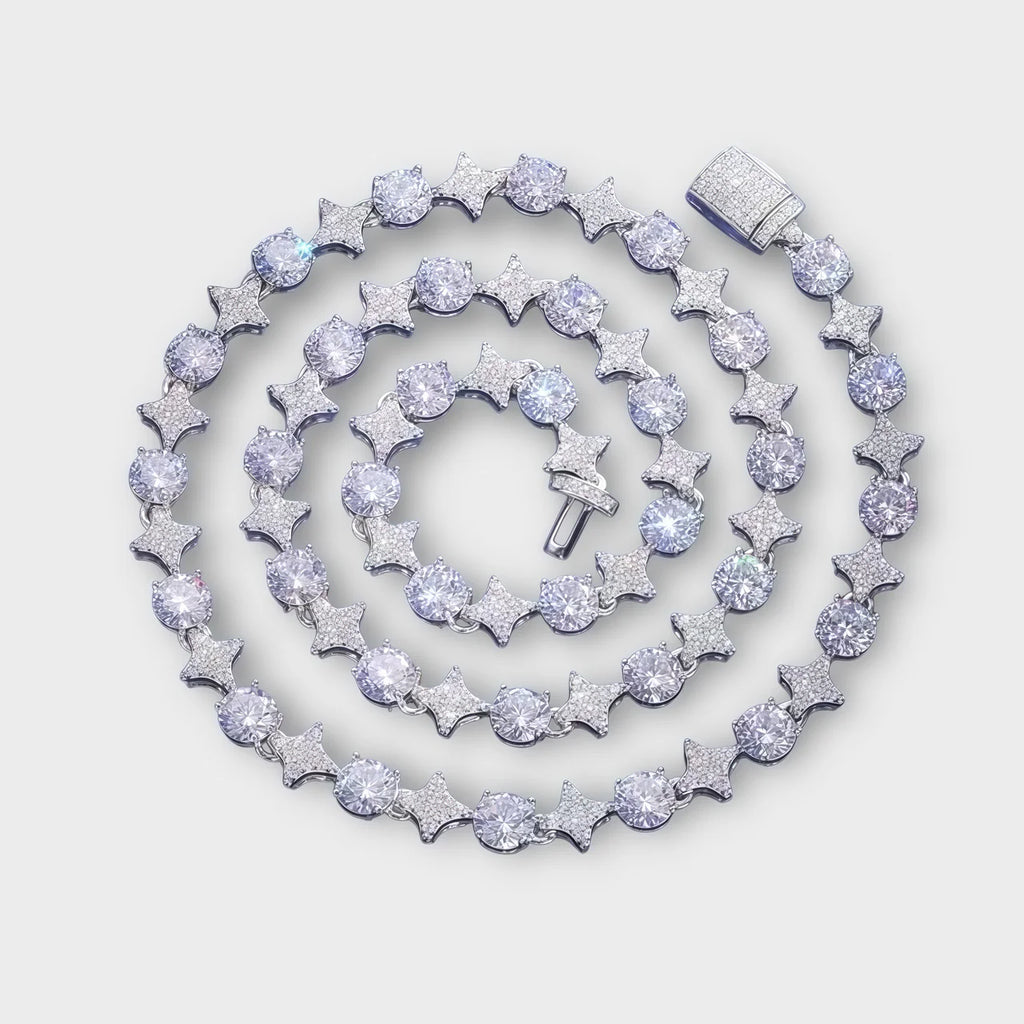 VVS Moissanite Stud Star Chain