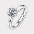 VVS 1 CT Moissanite Engagement Ring